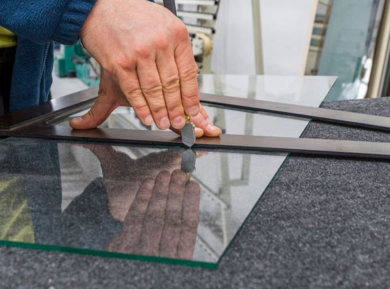 Glasbruch reparieren - Glaser bei der Arbeit